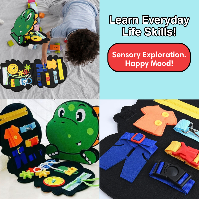 DinoBuddy™️ Montessori Busy Board