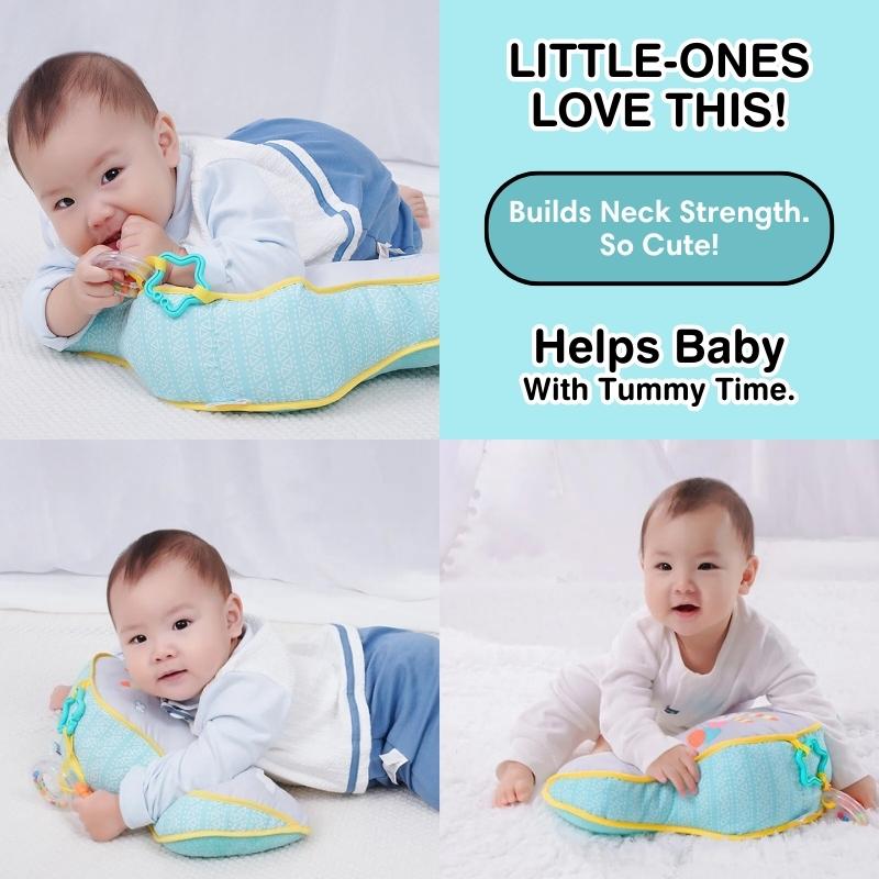 Belly Buddy Tummy Time Pillow – Crawly Craby - Main Image
